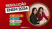 Resolução Enem 2024 - Autoria Linguagem - Questão 36 | Linguagens, prova amarela
