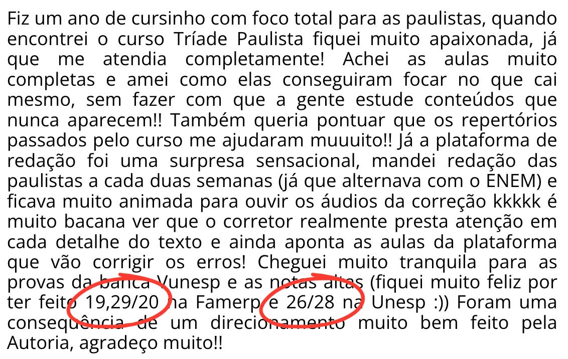 Depoimento: tirei 19,29/20 na Famerp e 26/28 na Unesp, consequência de um direcionamento muito bem feito pela Autoria.